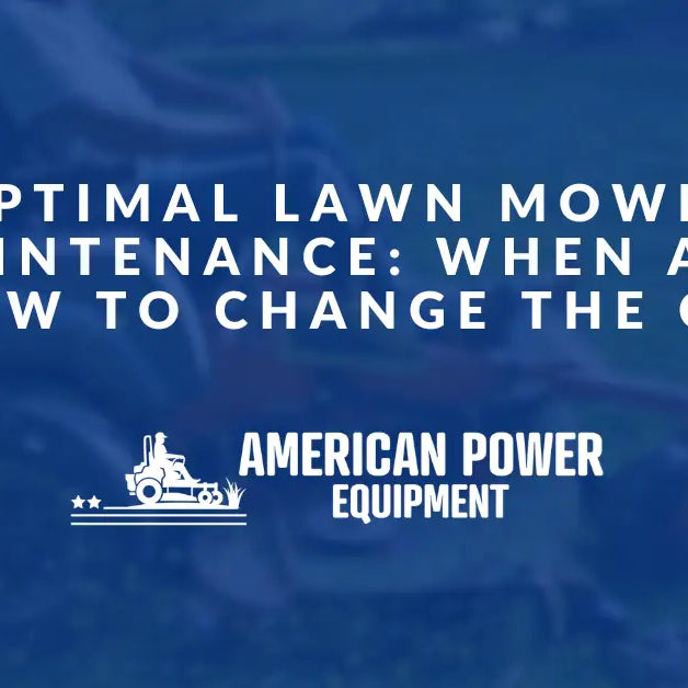 Optimal Lawn Mower Maintenance: When and How to Change the Oil