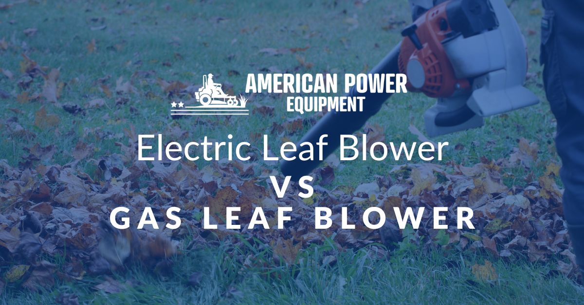 Electric Leaf Blower vs. Gas Leaf Blower