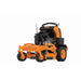 Scag V-Ride II 32in Advantage stand-on mower, 3/4 front view