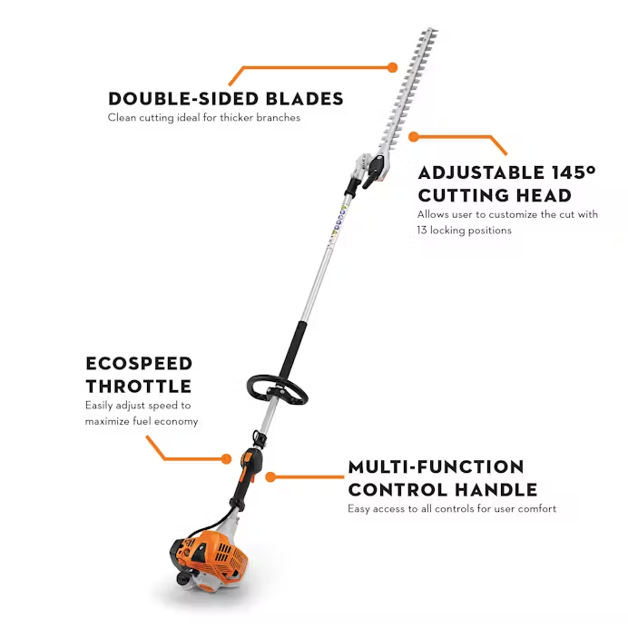 Stihl HL94 145 Commercial Hedge Trimmer with 24in Blade & 145deg Head ...