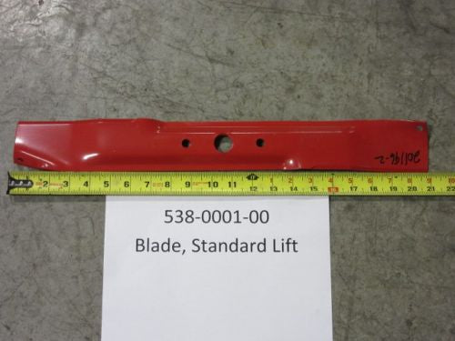 Bad Boy 538-0001-00 standard lift push mower blade, 21in