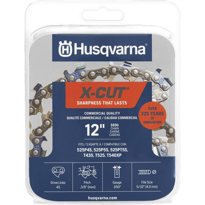 Husqvarna H00-64 12in, .250 .050 Chainsaw Chain - Micro Chisel Cutter - 596285364