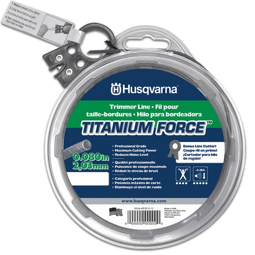 Husqvarna 639005112 Titanium Force trimmer line, .080in x 208ft
