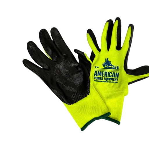 American Power Equipment Hi-Viz Palm Dipped Gloves