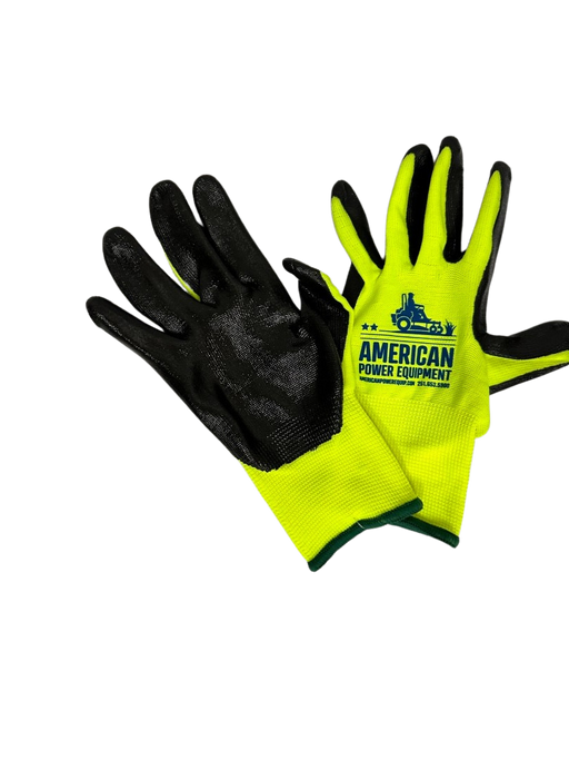 American Power Equipment Hi-Viz Palm Dipped Gloves