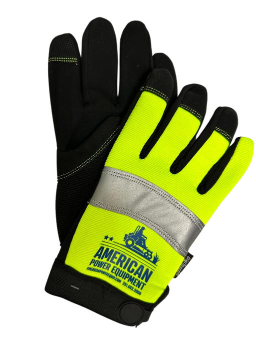 American Power Equipment Hi-Viz Mechanics Gloves XL