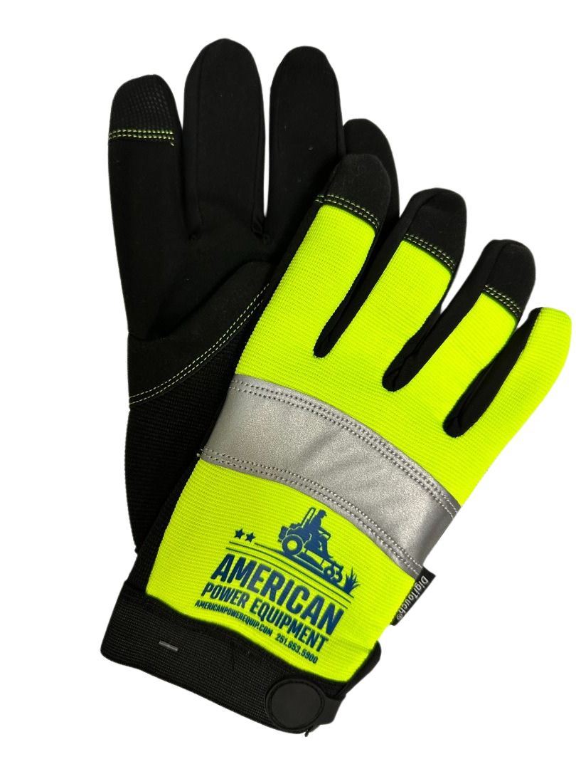 American Power Equipment Hi-Viz Mechanics Gloves XL