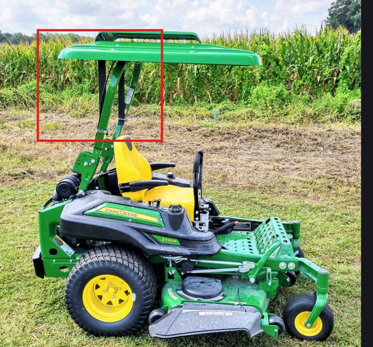 COOL TOPS B7 adapter bar for Husqvarna ROPS bars - canopy mounted on mower