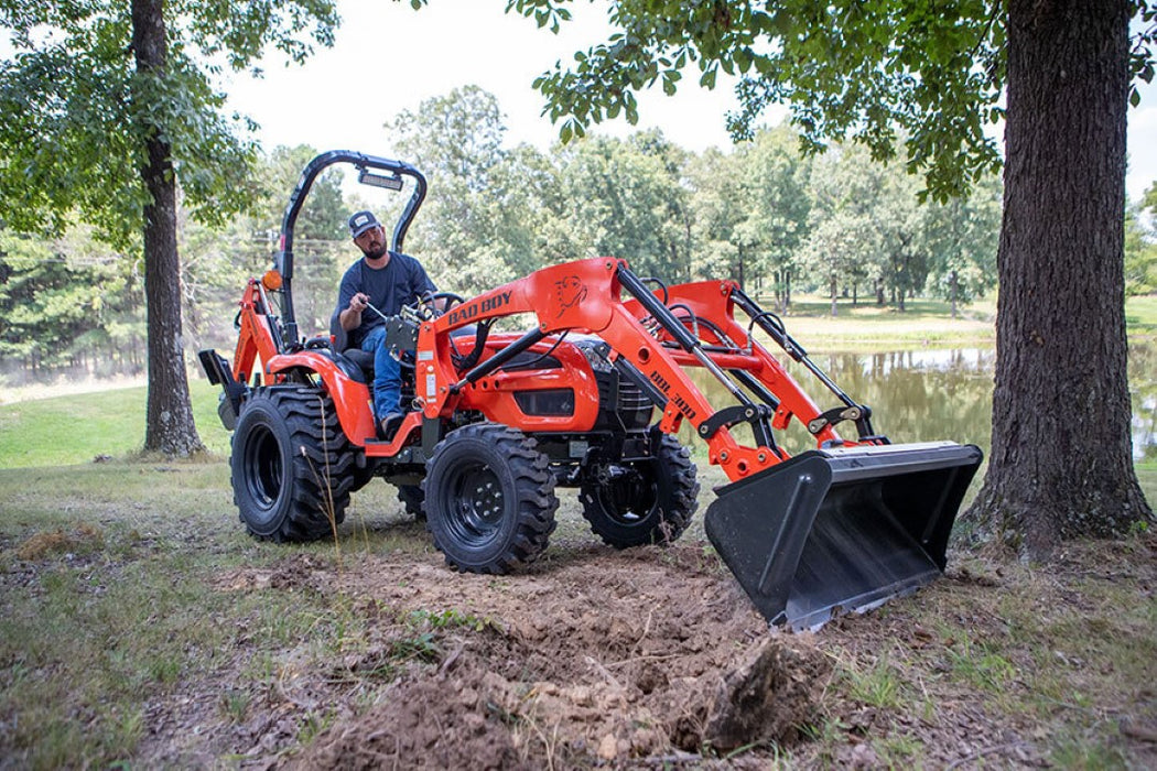 Bad Boy 30 Series 25HP Compact Tractor with Backhoe & Industrial Tires BB3026HILB