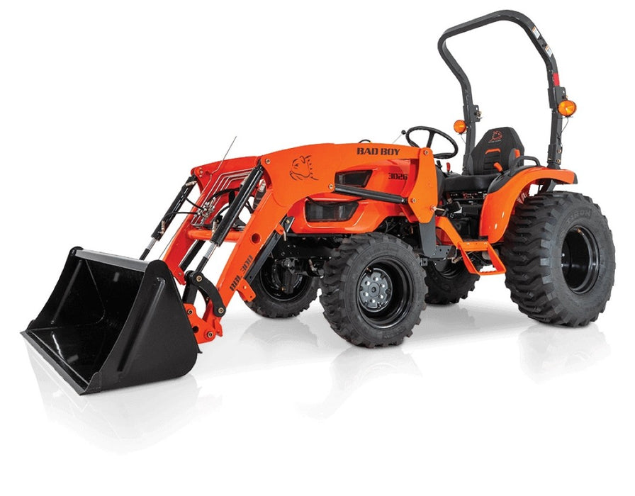 Bad Boy 30 Series 25HP Compact Tractor with Backhoe & Industrial Tires BB3026HILB