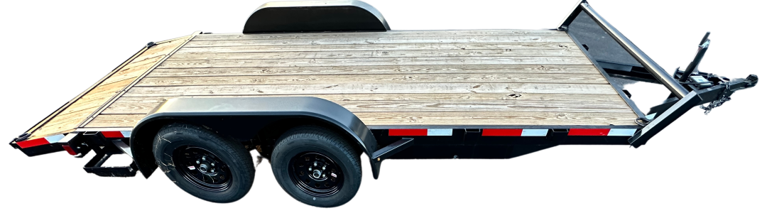 Bye-Rite 7ft x 14ft Tandem Axel Equipment Hauler Trailer with Dovetail - D7T14A1B