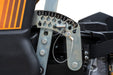Scag V-Ride LS 42in Hero stand-on mower, deck height adjustment