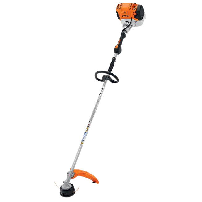 Stihl string trimmer on a white background