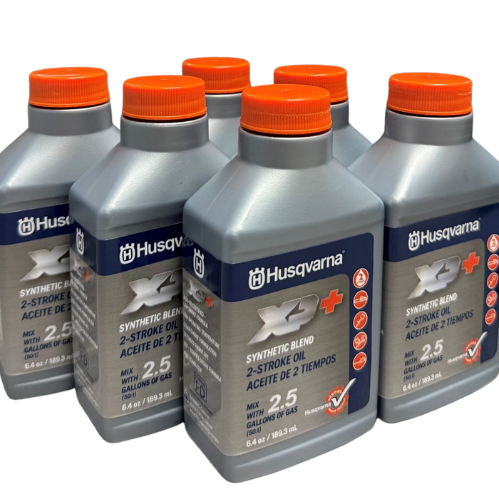 Husqvarna 6.4oz XP+ 2-Stroke Oil 2.5 Gallon Mix 6 Pack - 593152303