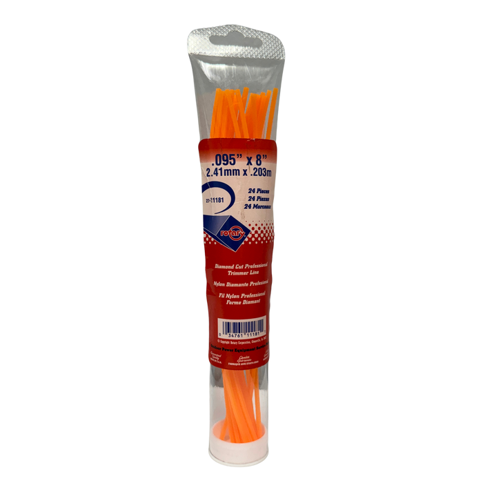 Rotary Diamond Shape Trimmer Line .095 diam 24pk - 11181