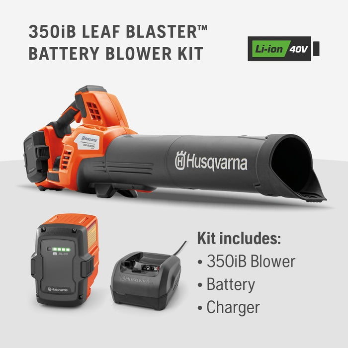 Husqvarna 350iB Handheld Blower with Battery & Charger 970569904