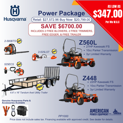 PP1000 Husqvarna Professional Power Package