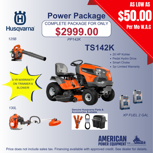 PP142K Husqvarna Residential Power Package