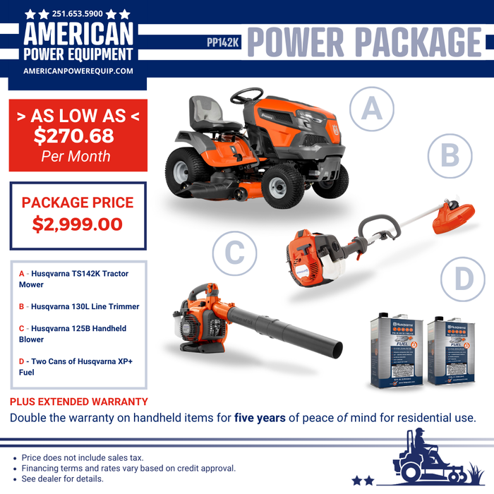 PP142K Husqvarna Residential Power Package