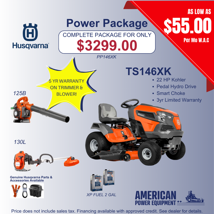 PP146XK Husqvarna Residential Power Package