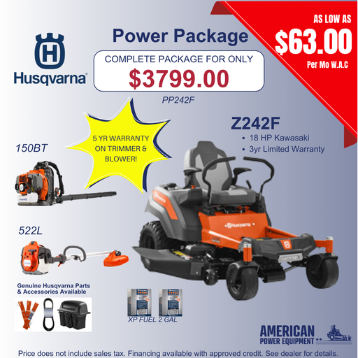 PP242F Husqvarna Residential Power Package