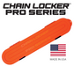 Chain Locker Pro Series 2202 saw chain storage case, safety orange