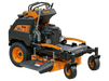 Scag V-Ride LS 48in Hero stand-on mower, 3/4 front view