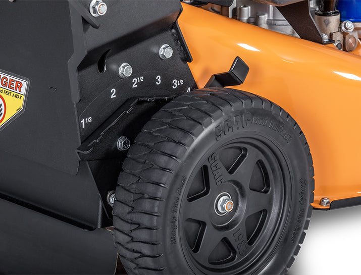 Scag SFC-21 21in commercial walk-behind mower, height-of-cut adjustment