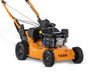 Scag SFC-21 21in commercial walk-behind mower, side view of steel deck