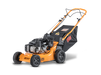 Scag SFC-21 21in commercial walk-behind mower, 3/4 front view