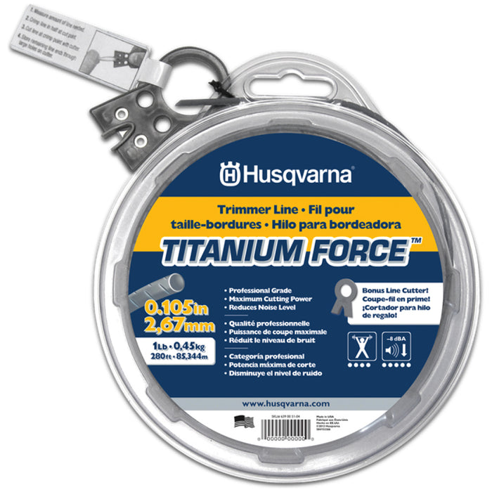 Husqvarna Titanium Force .105diam Trimmer Line, 115ft -  639005103