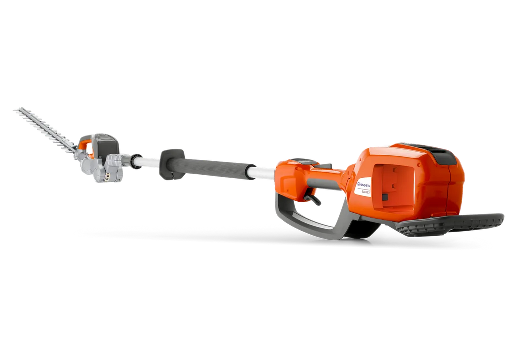 Husqvarna 520iHE3 battery hedge trimmer, side view