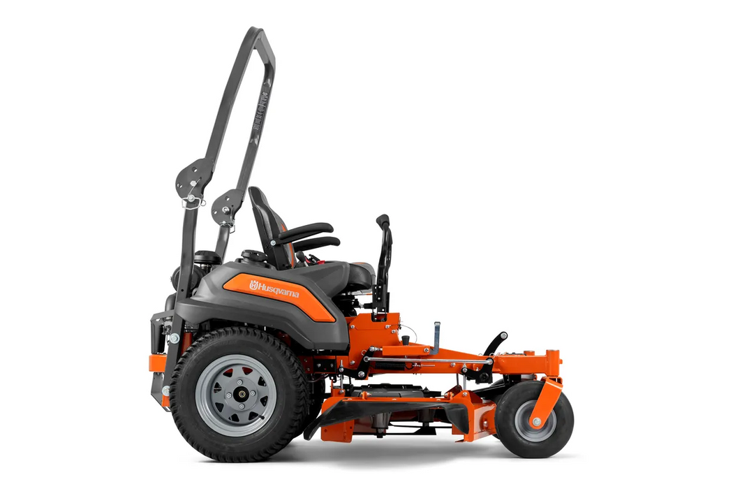 Husqvarna Z454XS zero-turn mower, side view