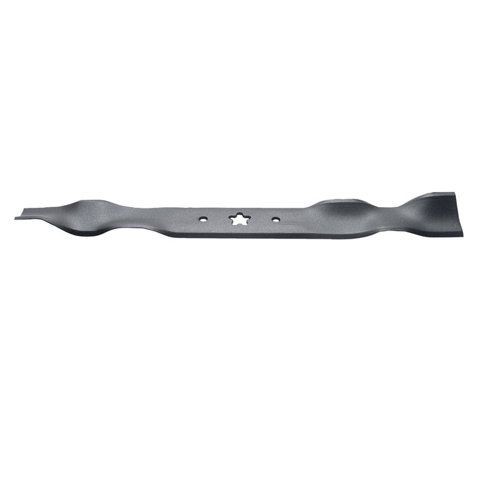Oregon mulching blade 19-5/16in x 5-point star, 95-003 - side profile view