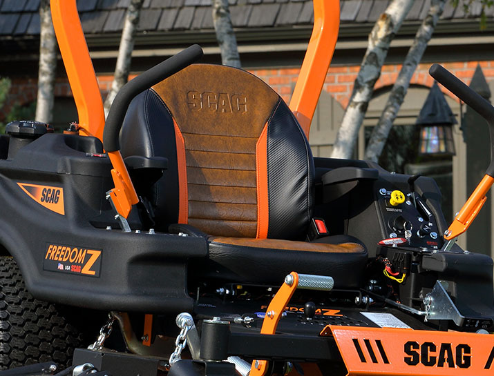 Scag Freedom Z 52in Hero zero turn mower, seat