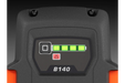 Husqvarna B140, charge indicator close-up