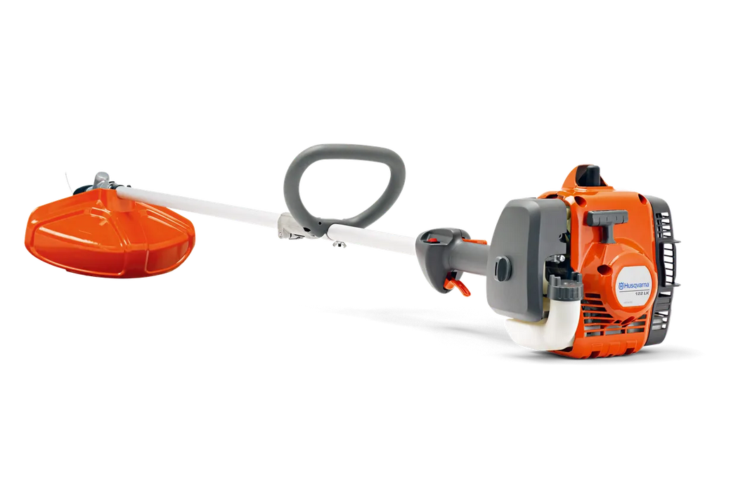 Husqvarna 122LK detachable shaft string trimmer, side view