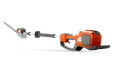 Husqvarna 520iHE3 battery hedge trimmer, articulating head view