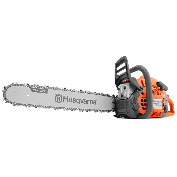 Husqvarna 455 Rancher Chainsaw - 55.5cc Gas Engine with 20in Guide Bar for Farm and Ranch - 970613250
