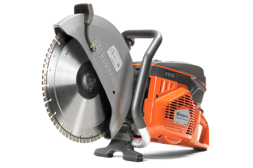 Husqvarna K970 gas power cutter with 16in diamond blade