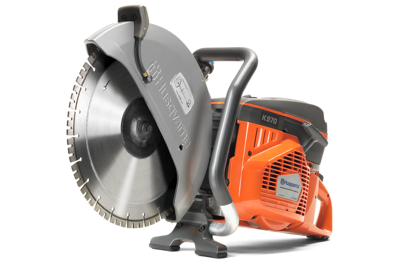 Husqvarna K970 gas power cutter with 16in diamond blade