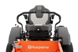 Husqvarna MZ48 Special Edition zero-turn mower, operator seat and controls