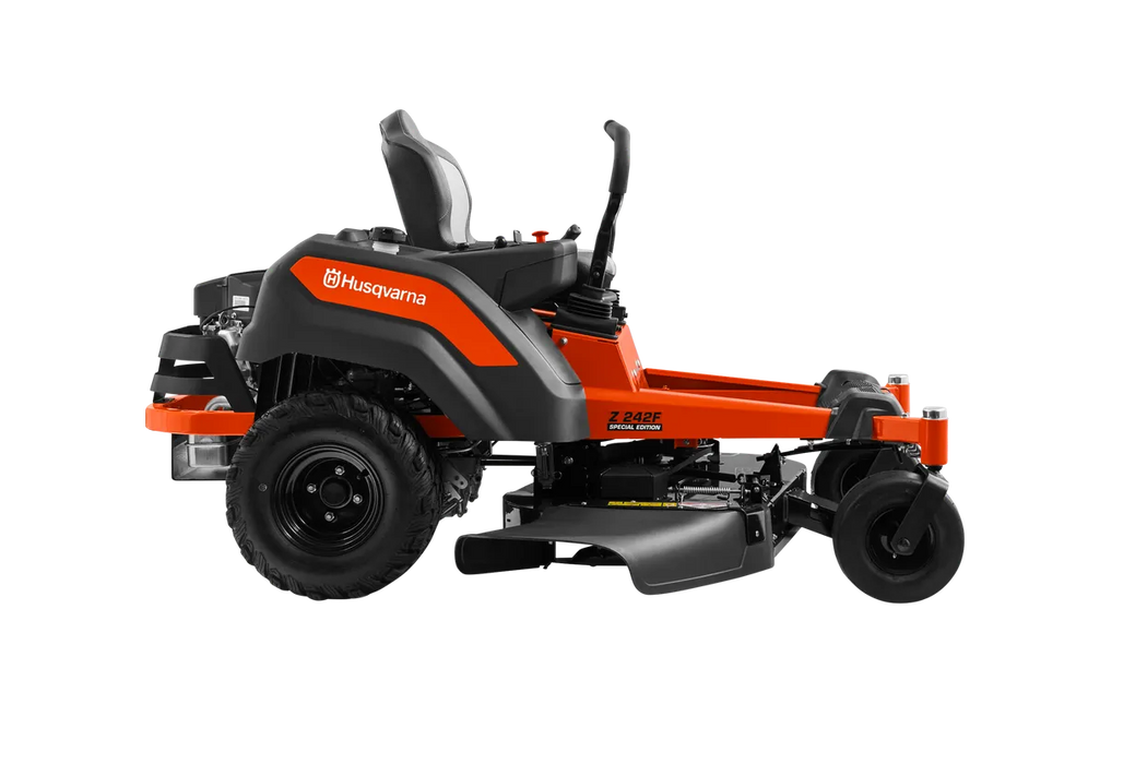 Husqvarna Z242F Special Edition zero-turn mower, side view