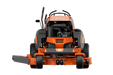 Husqvarna V554X stand-on mower, rear view of operator platform
