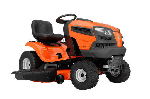 Husqvarna TS 120 riding lawn mower, side view