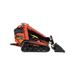 Mini skid steer on white background