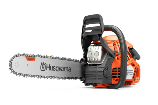 Husqvarna 450s Rancher gas chainsaw, right side view