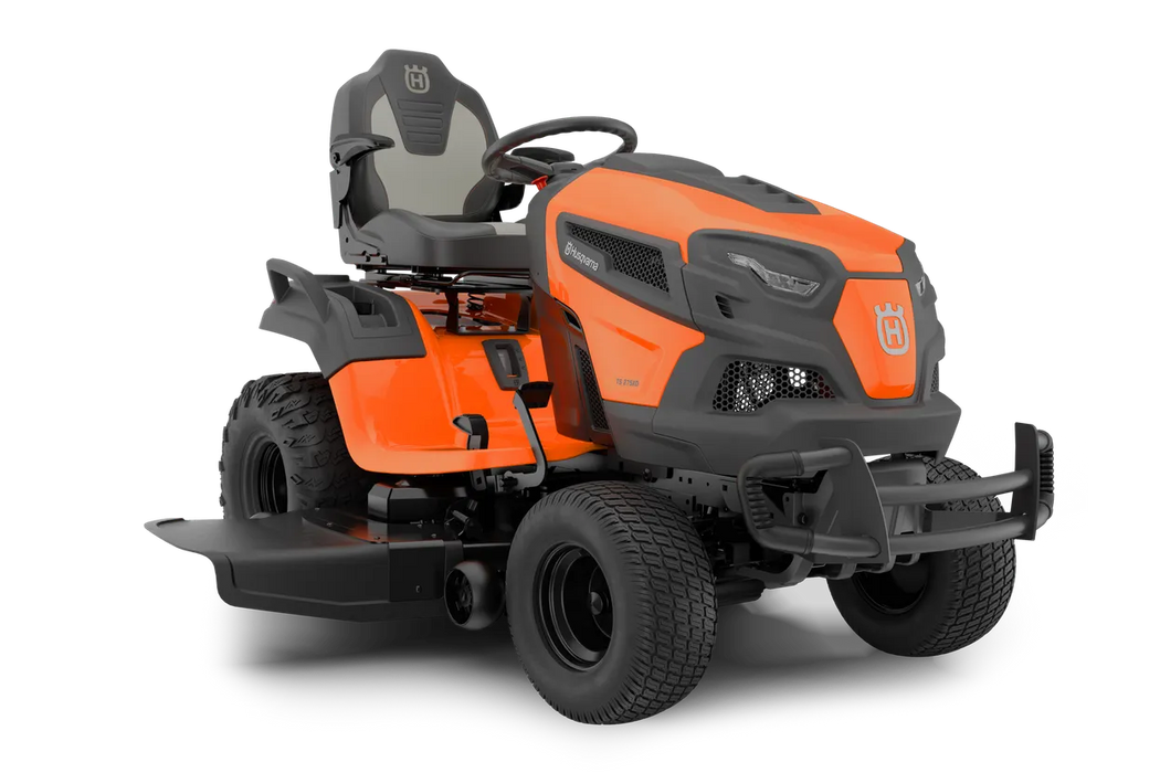 Husqvarna TS 275XD riding lawn mower, front view