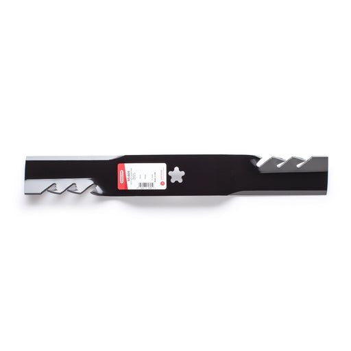 Oregon Gator G3 mulching blade 17-3/8in, 5-point star hole, 95-609 - angled view (representative image; match the part number to your equipment)