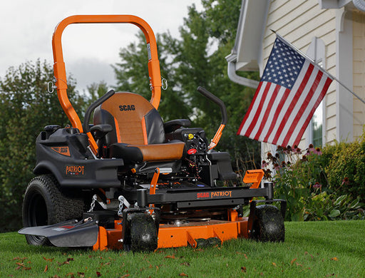 Scag Patriot 52in Hero zero turn mower, outdoor view